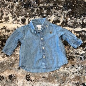 Ralph Lauren denim baby button up